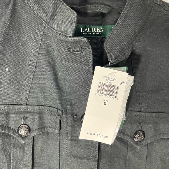 Brand new with Tag Polo Ralph Lauren SPSU20 Black Jacket size 0 Army Style - Picture 3 of 11